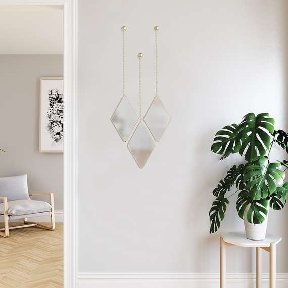 Набор зеркал dima, матовая латунь, 3 шт.