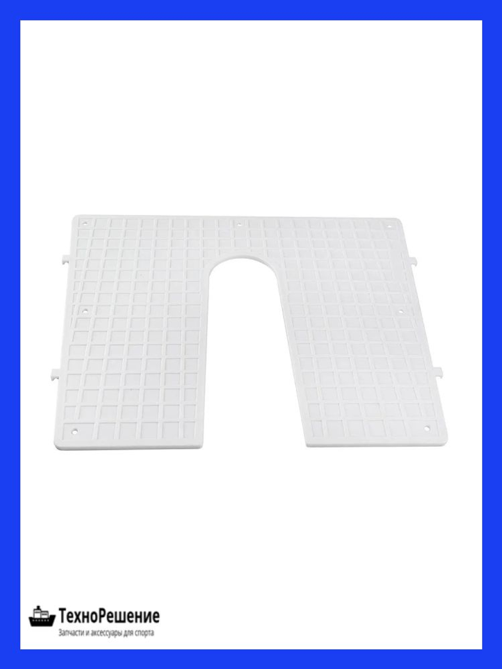 Накладка на транец 420х340 мм наклонная, клиновидная, пластик