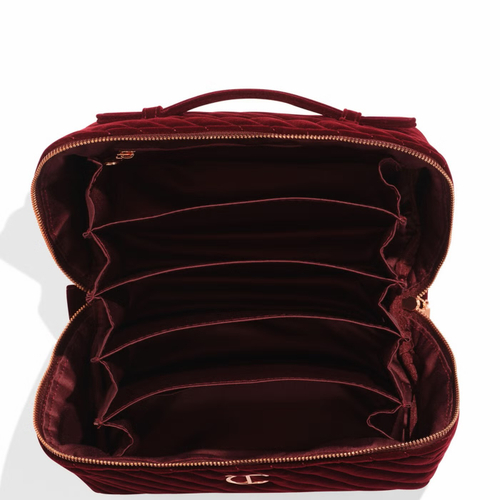 Charlotte Tilbury Organizer Velvet Makeup Bag - Large