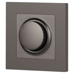 Светорегулятор Intro Accent 6-401-07 поворотный, 600Вт 230В, IP20, СУ, графит | 