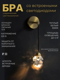 Светильник люстра светодиодный настенный