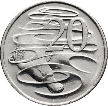 20 центов 1999-2019 Австралия
