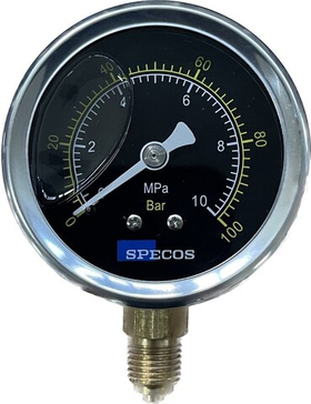 Глицериновый манометр SPECOS 10MPa, 100Bar 465462427