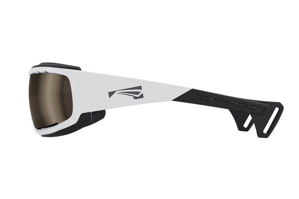 Спортивные очки LiP Typhoon / Gloss White - Black / Zeiss/ PA Polarized / Methane Brown
