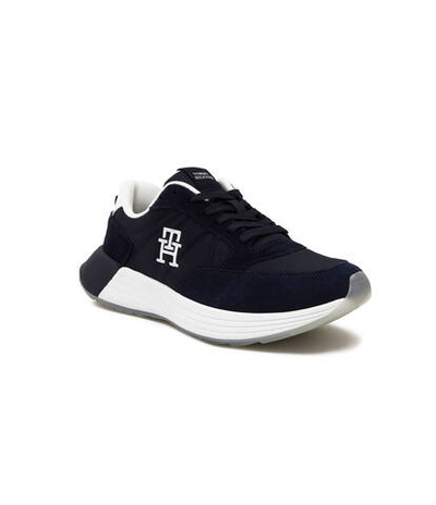 Кожаные кроссовки Tommy Hilfiger - темно-синий(FM0FM04939)