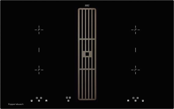 Индукционная стеклокерамич. панель Kuppersbusch KMI 8500.0 SR Black Chrome