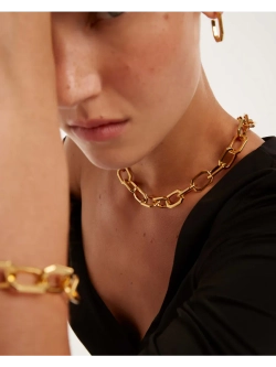 Цепочка Large Signature Chain Латунь покрытая золотом 750 пробы