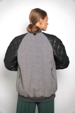 Бомбер "На стиле" в гусиной лапке