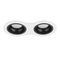 Комплект из светильников и рамки Lightstar Domino Round (214626+214607+214607) D6260707