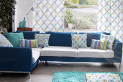 Рогожка Cotonello Medina (Котонело Медина) D 02 azul