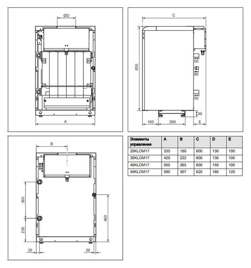 Напольный газовый котёл Protherm Медведь 30 KLOM, одноконтурный (0010005725)
