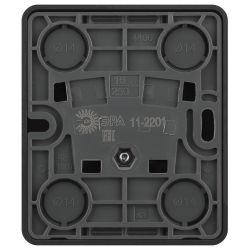 Розетка ЭРА Эксперт 11-2201-05 2P IP20 16A-250В ОУ антрацит