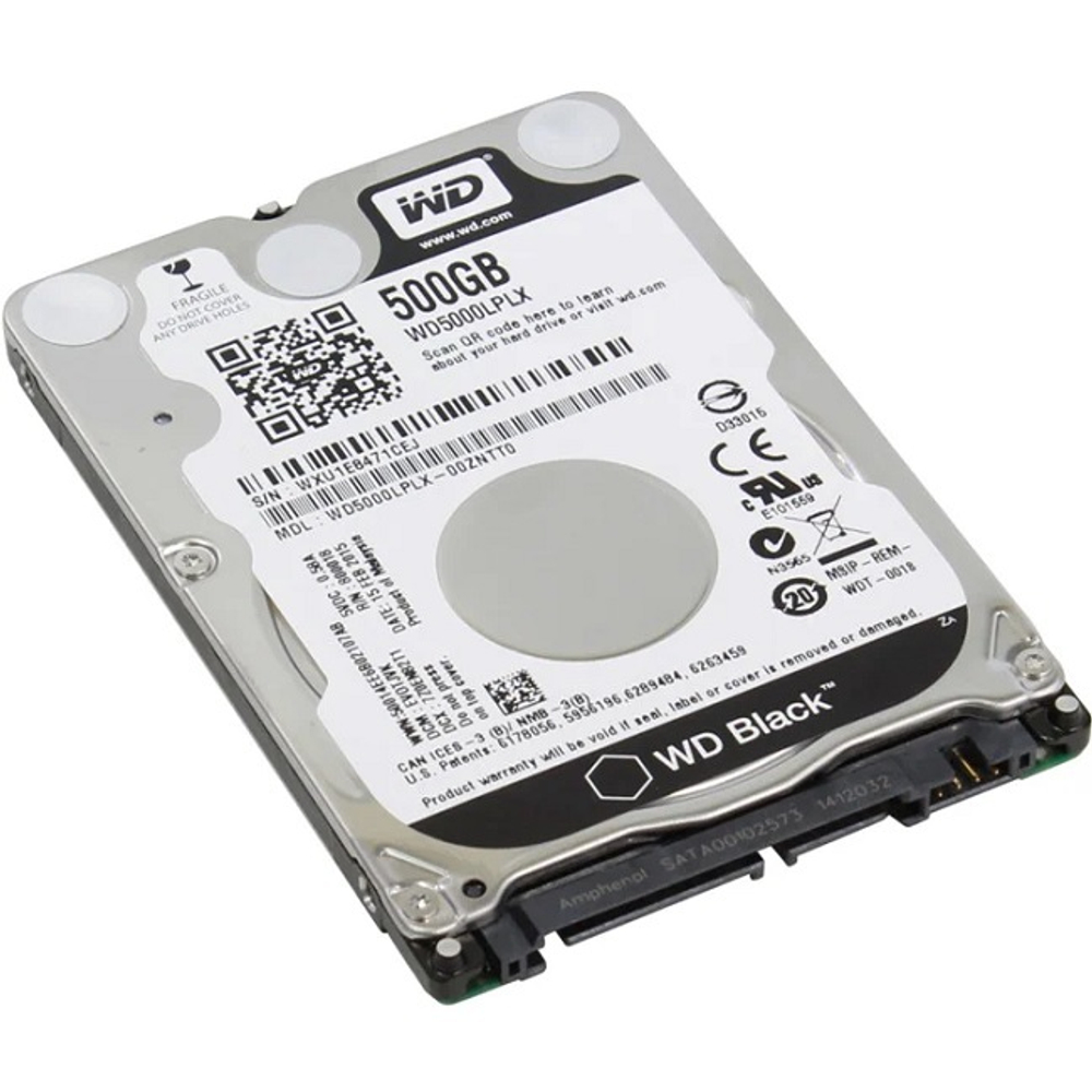 Жесткий диск NBook HDD 2.5" 500Gb, SATA-III, Western Digital 32Mb, 7200rpm, WD Black (WD5000LPLX)