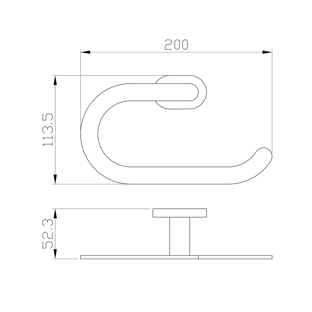 Кольцо для полотенец WONZON & WOGHAND FIRST, Глянцевое золото (WW-8413-LG)