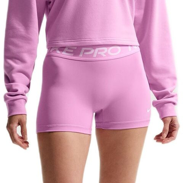 Женские Шорты теннисные Nike Pro Dri-Fit 365 Mid-Rise 3in - light magenta/white