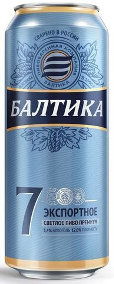 Пиво Балтика 7 0,45 л ж/б