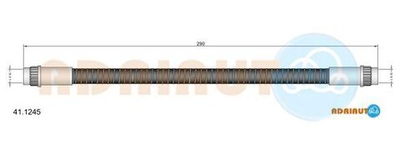 A.B.S. - 411245-ADR - Brake Hose - Na nasem stanju artikl proizvodaca ADRIAUTO.