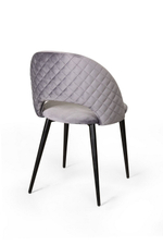 Стул Max ромб, бархат светло-серый 26