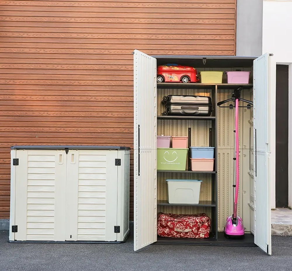 Уличный шкаф пластиковый с полками HouzBlock SmartLocker 1450 л