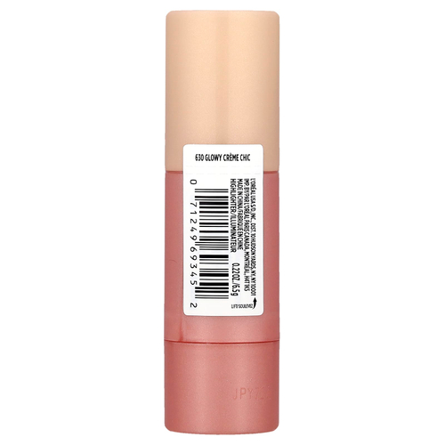 L'Oréal, Lumi, Le Glow, хайлайтер-стик, 630 Glowy Creme Chic, 6,5 г (0,22 унции)
