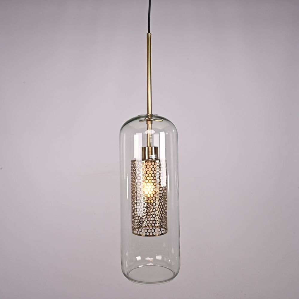 Подвесной светильник CATCH F cylinder brass D15