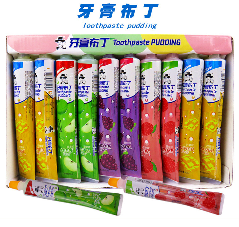 Жидкие конфеты Guodong Toothpaste Pudding