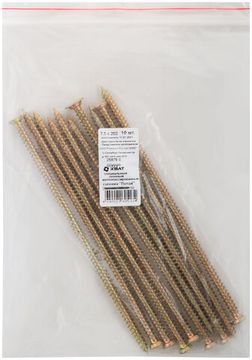 Шуруп специальный/окон, желтопассированный, головка "Torx", 7.5 х 202 10 шт. Фасовка