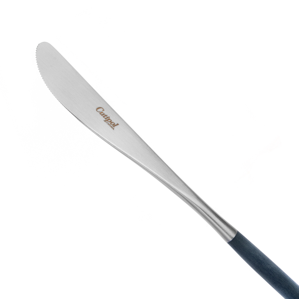 Набор столовых приборов на 6 персон 24 предмета Cutipol Mio matte blue в подарочной упаковке