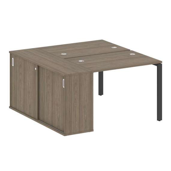 Метал Систем Рабочая станция с шкафом-купе на П-образном м/к БП.РС-СШК-1.1 Т