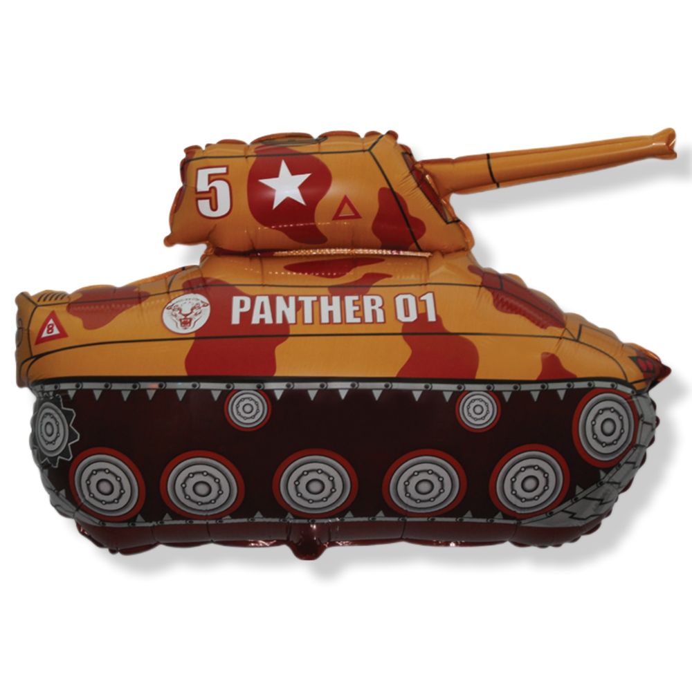Шар фигура (79 см) танк коричневый