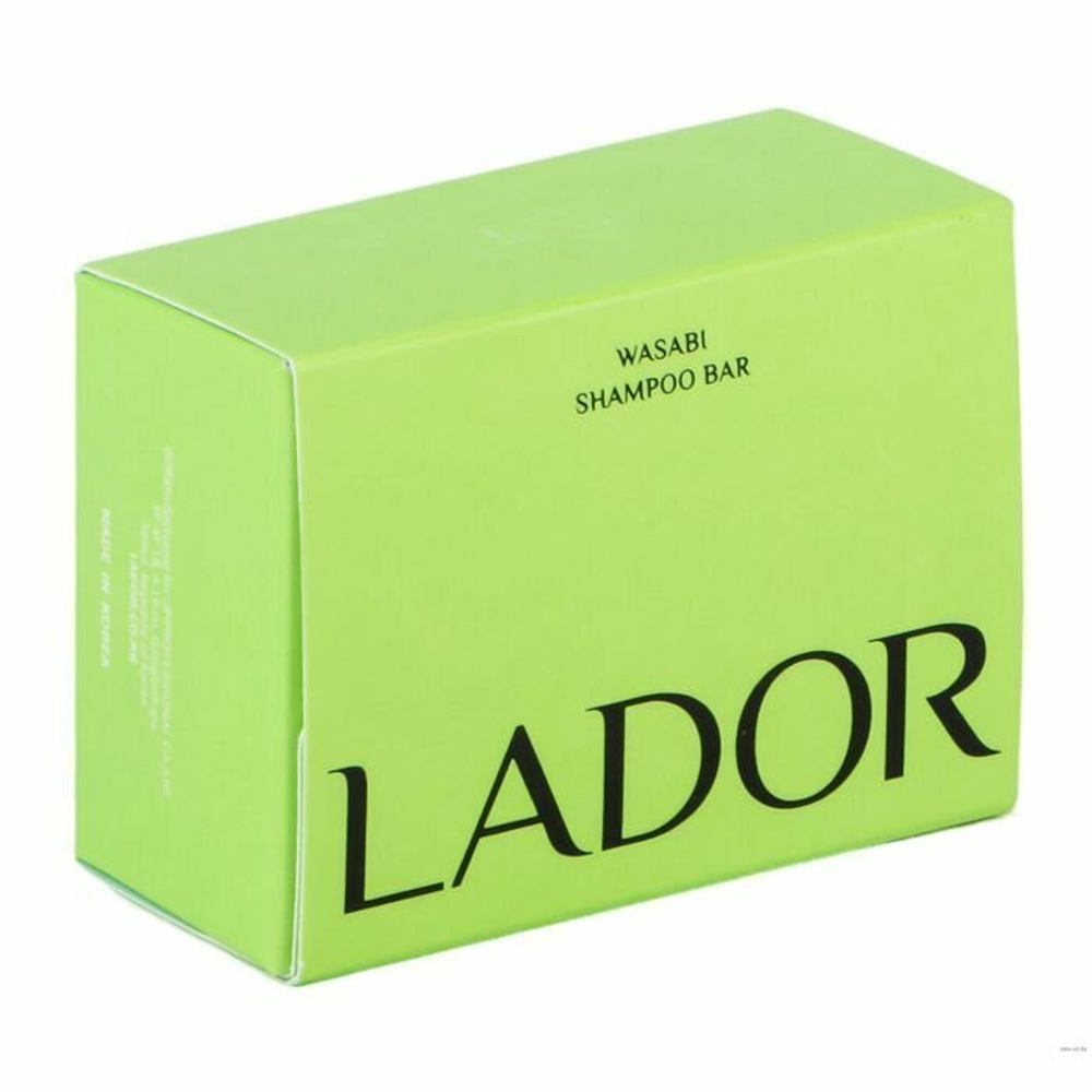 Lador Твёрдый бессиликоновый шампунь с васаби 115 г Wasabi Shampoo Bar