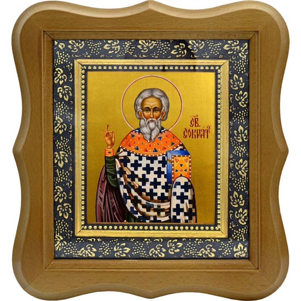 Сократ Анкирский, пресвитер, священномученик. Икона на холсте.
