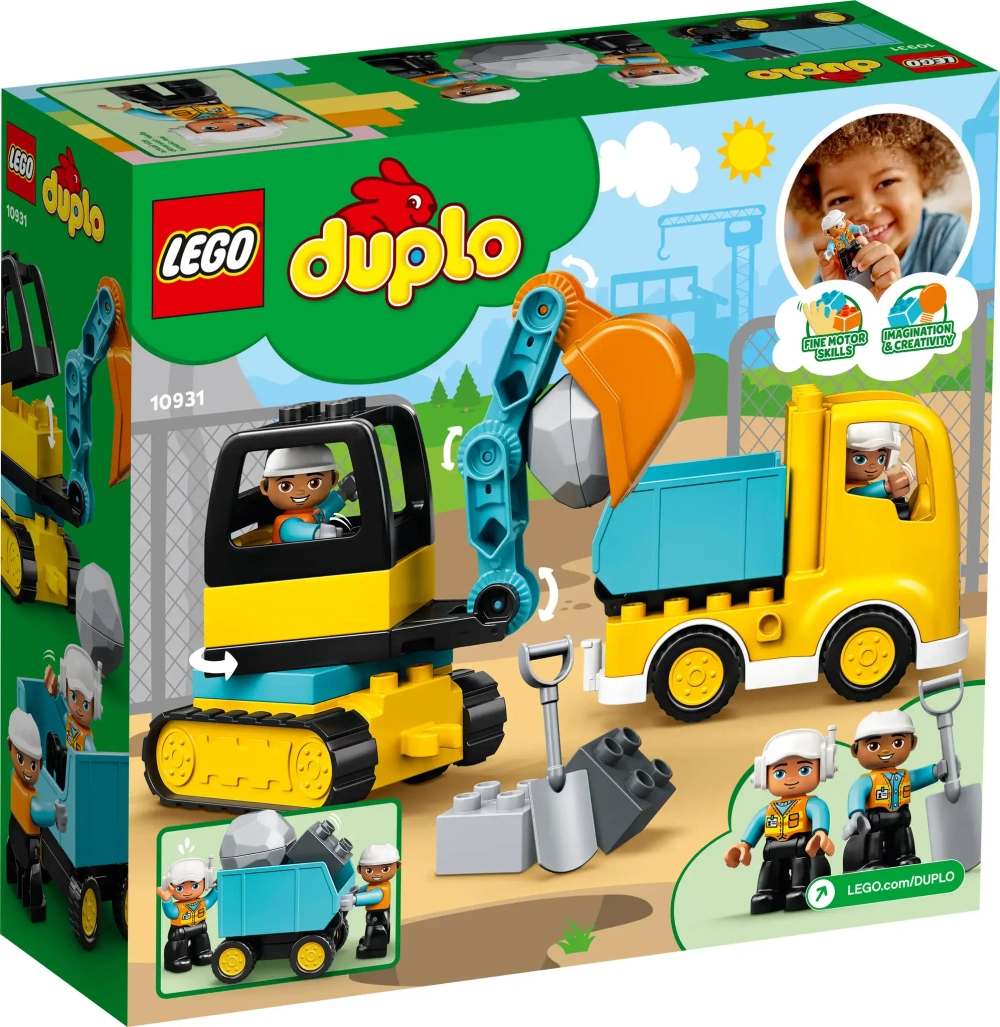 Конструктор LEGO Duplo 10931 Конструктор Грузовой и гусеничный экскаватор