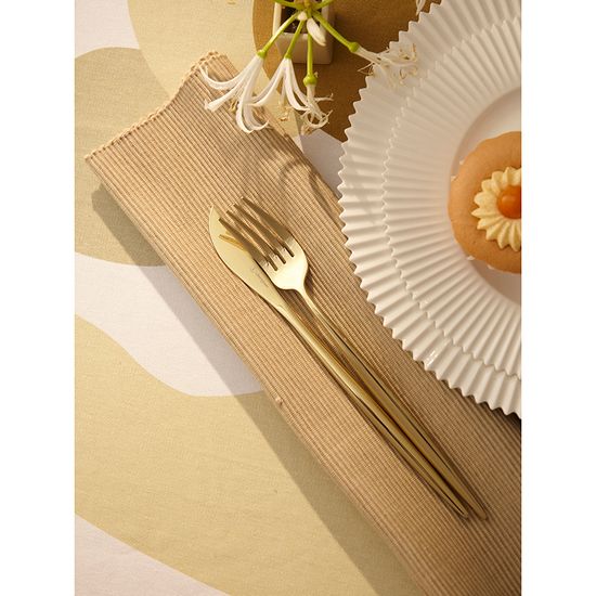 Набор столовых приборов globe, золотистые, 16 пред.