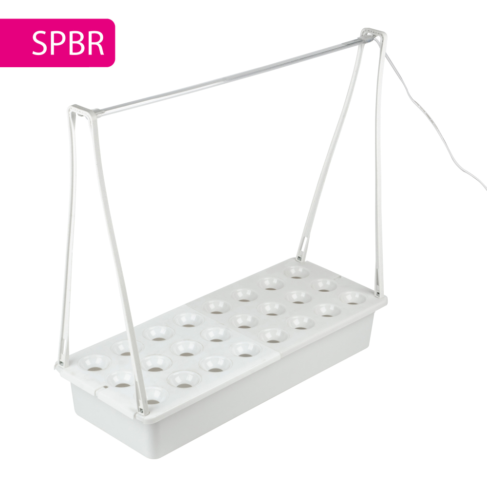 ULT-P44N-10W/SPBR IP65 AQUA SIMPLE WHITE Набор для гидропоники "Минисад AQUA SIMPLE", светильник для растений светодиодный с подставкой. Спектр для рассады и досвечивания в период роста. Белый. TM ФитоЛето