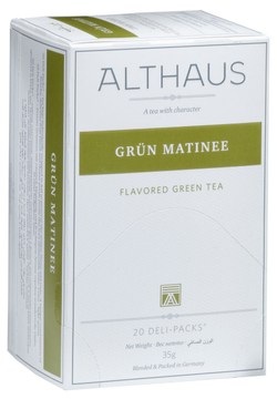 Althaus Sencha Select Organic, Изысканная Сенча Deli Pack чай зеленый в пакетиках, 20 шт