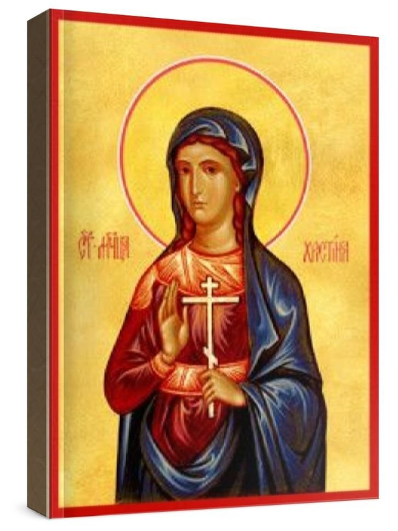 Христина Тирская (рукописная икона)