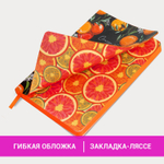 Ежедневник недатированный А5 (138х213 мм) BRAUBERG VISTA под кожу гибкий 136 л. "Orange story" (2 штуки в упаковке)