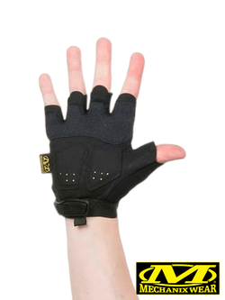 Перчатки беспалые Mechanix M-Pact Fingerless (реплика). Чёрный