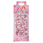 Наклейки-стразы Alingar, акриловые, "Перламутровые сердечки", пакет с европодвесом