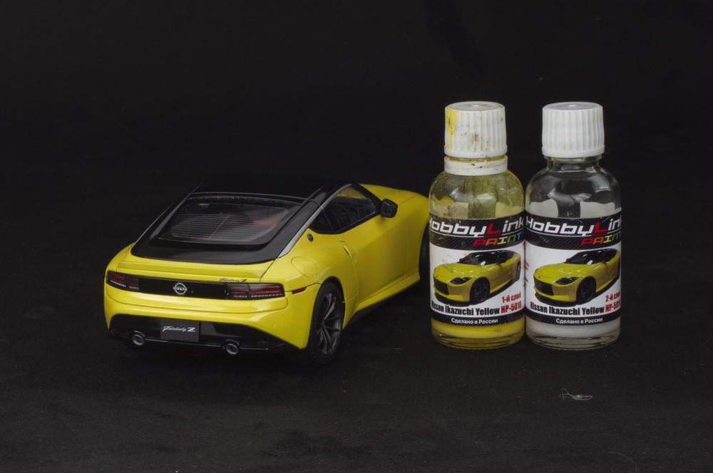 Краска лаковая HobbyLink Nissan Ikazuchi Yellow 2-х слойная HP-5010