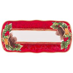 БЛЮДО LEFARD "ШИШКИ" ПРЯМОУГОЛЬНОЕ 35*16,5*2,5 СМ (КОР=12ШТ.)