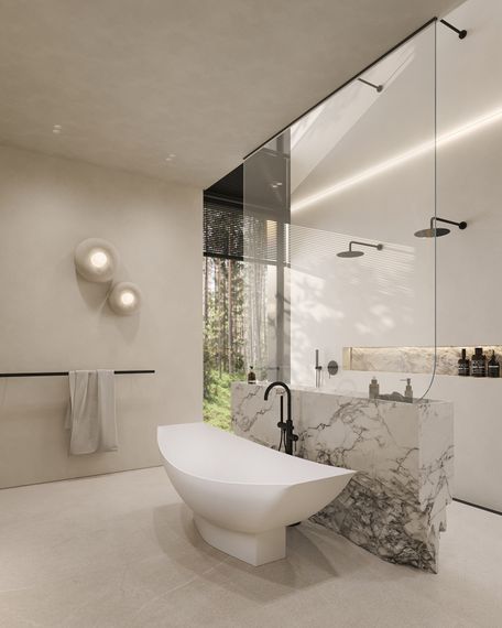 Ванна из искусственного камня ABBER Stein AS9610 белая матовая