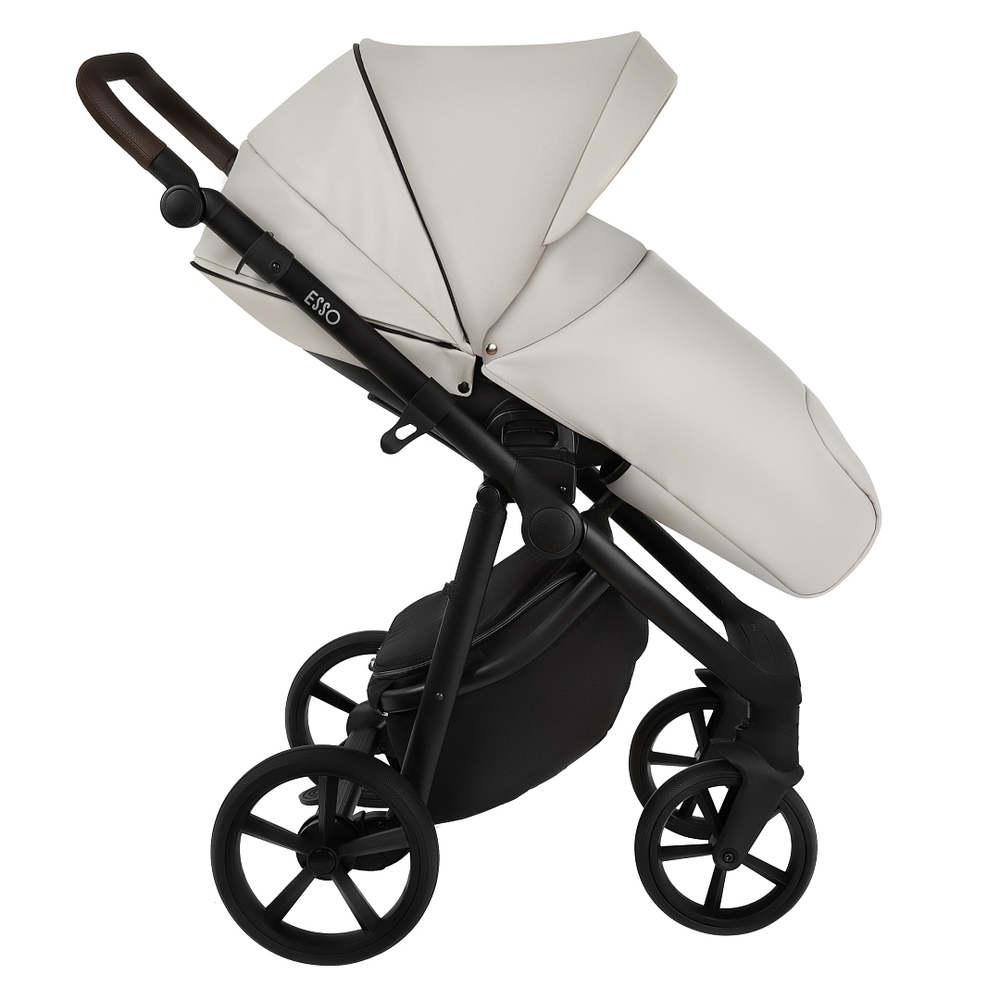 Коляска 2 в 1 Roan Esso Leather, Island Stone / Серый