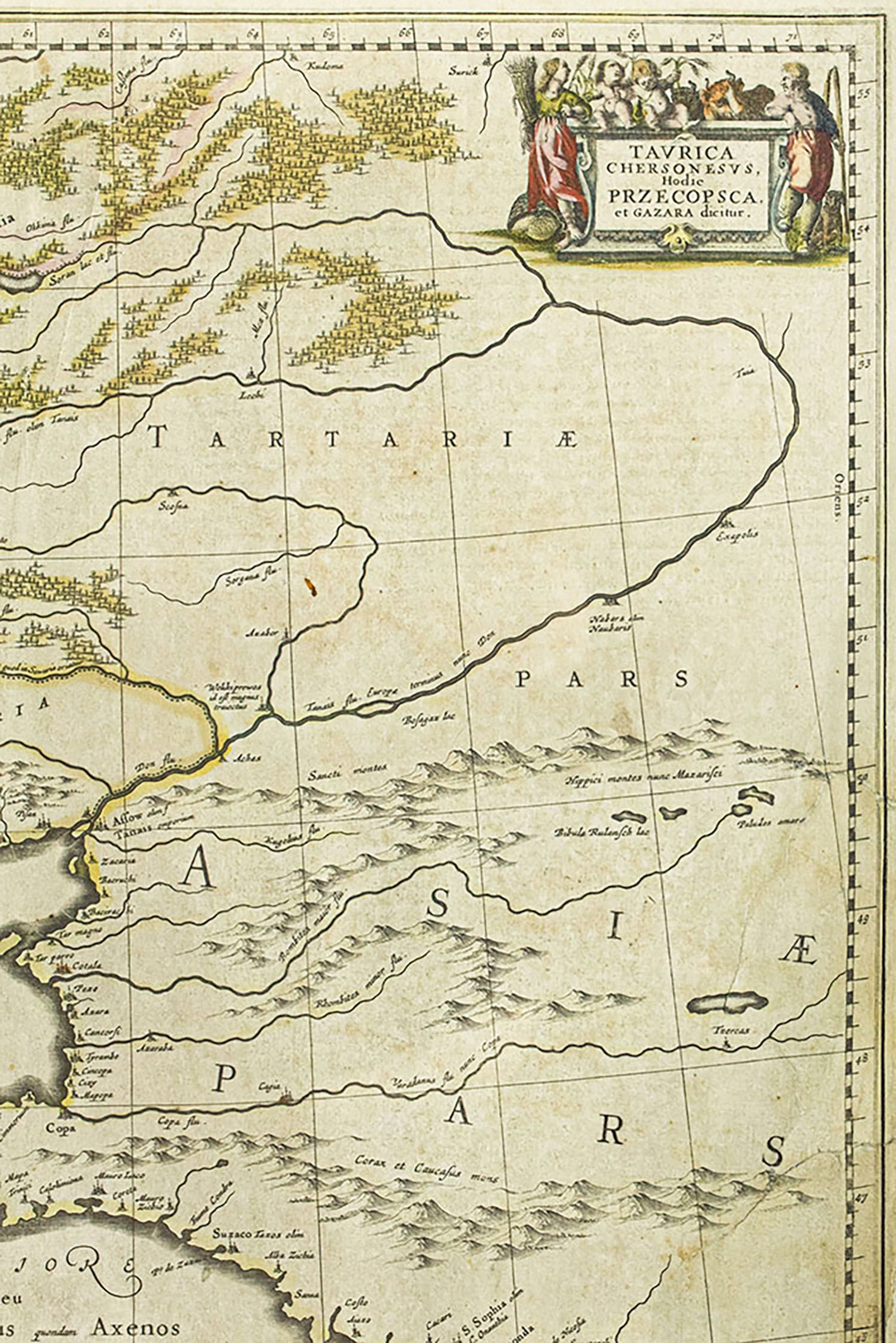 Карта Херсонеса Таврического. Сост. Йоханнес Янссониус. Амстердам, 1666 г.