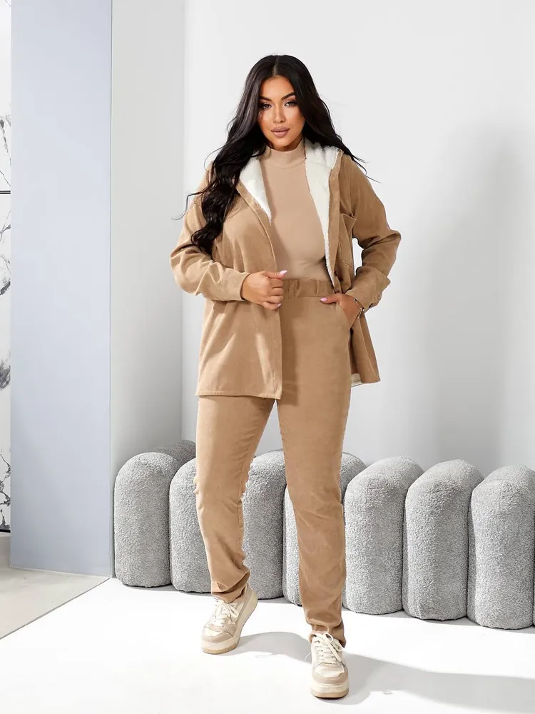 Костюм с мехом УК-5375-1 Фабрика Моды