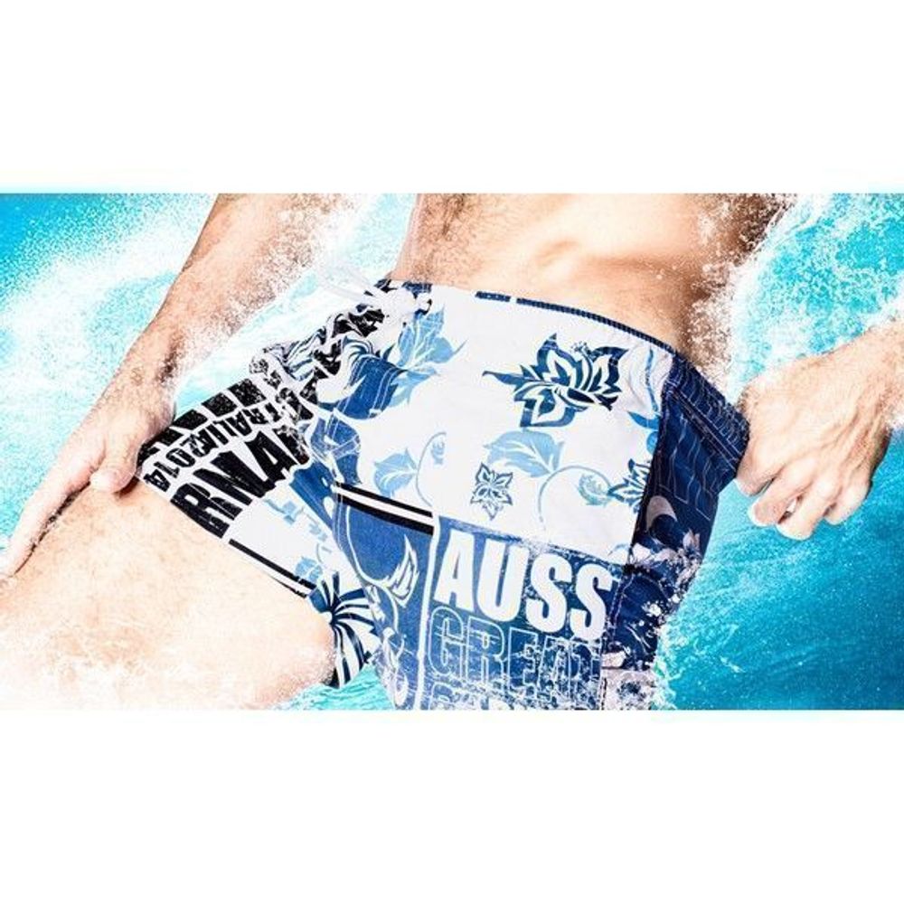 Мужские шорты пляжные синие Aussiebum Scent Coast Shorts Navy