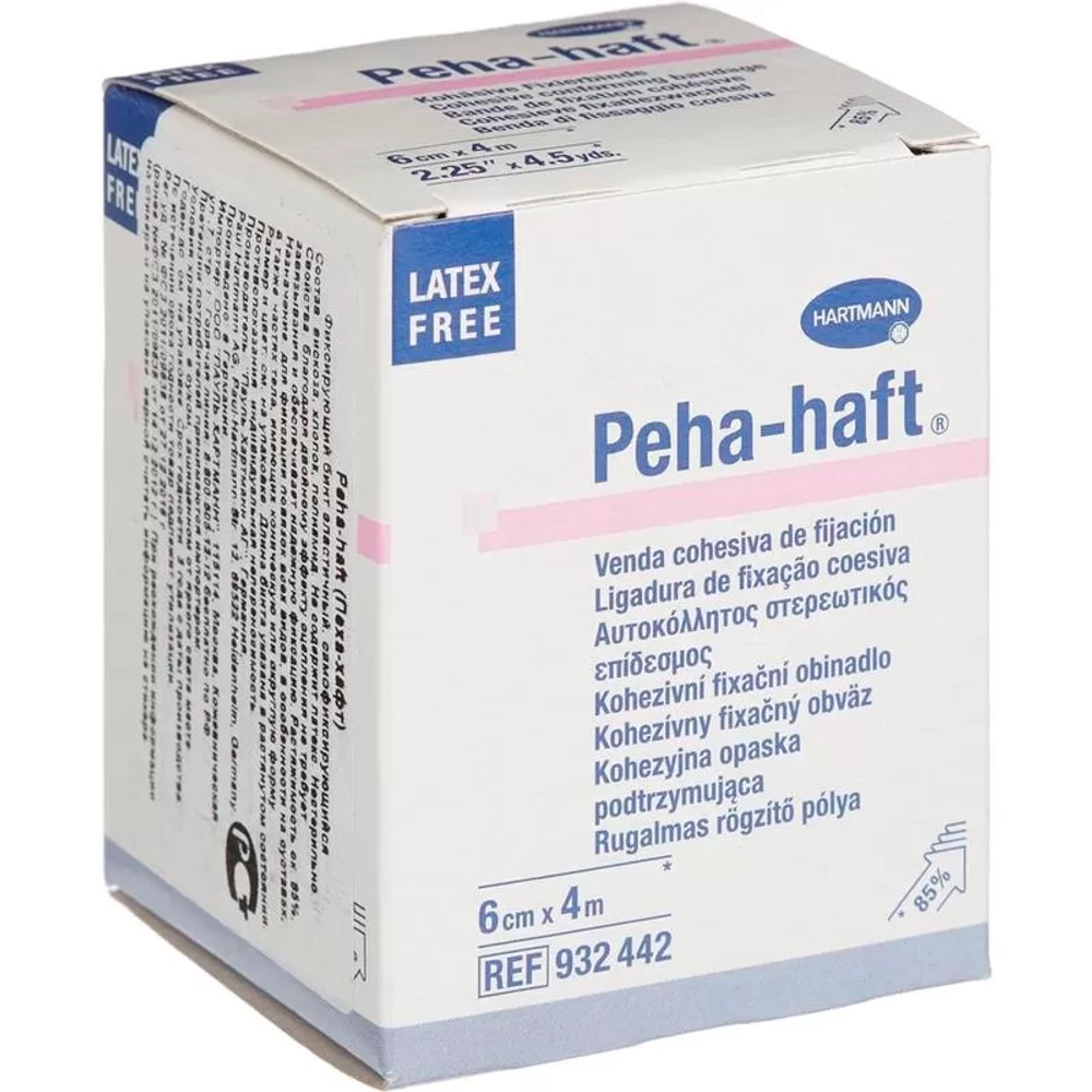 Бинт Paul Hartmann Peha-haft самофиксирующийся 6 см х 4 м 9324842 белый
