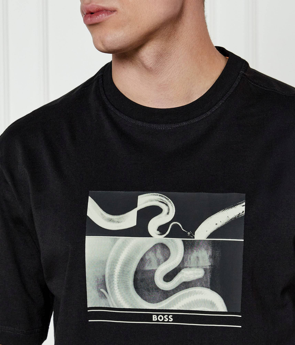 Футболка Te_Barragan BOSS ORANGE - черный(50534919)