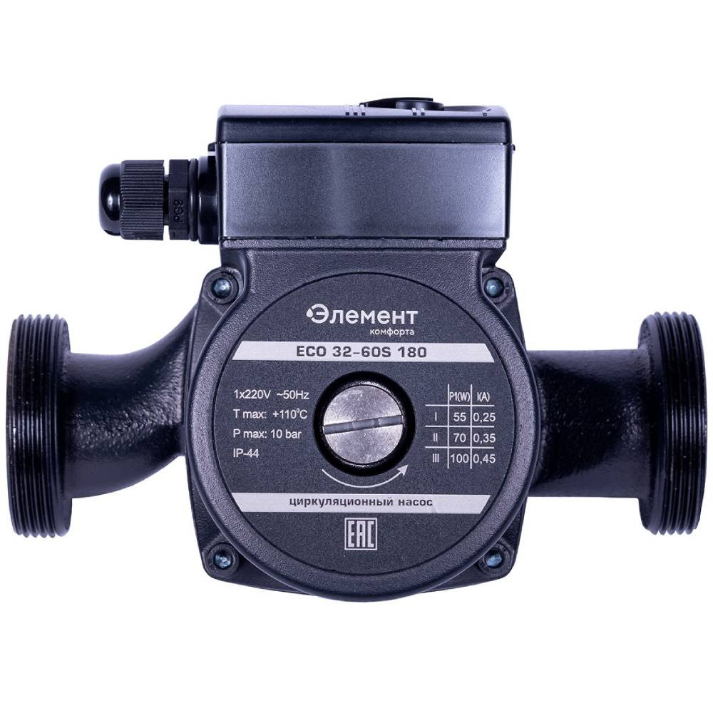 Насос циркуляционный Элемент комфорта Eco 32-60S 180 ECE3260180 с комплектом гаек